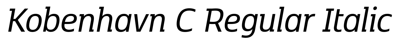 Kobenhavn C Regular Italic